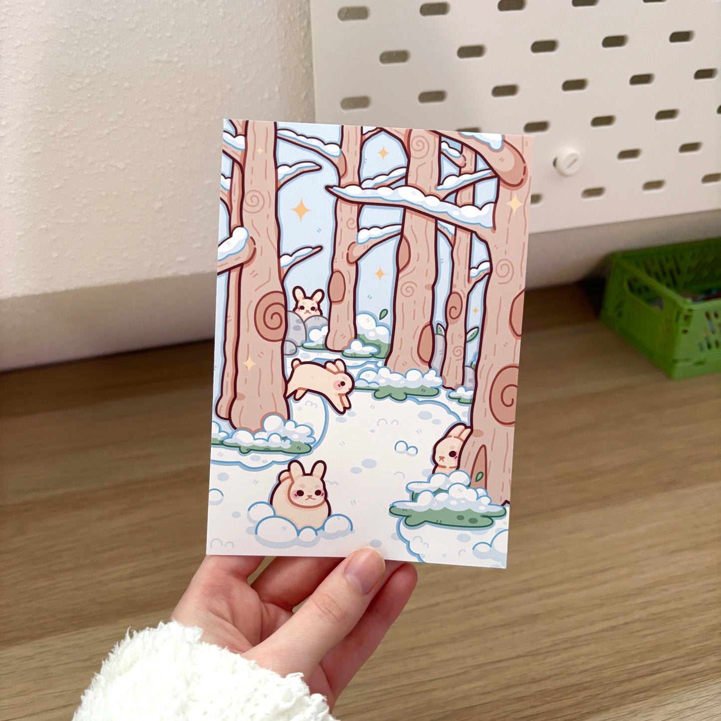 Winter Bunnies A6 Print