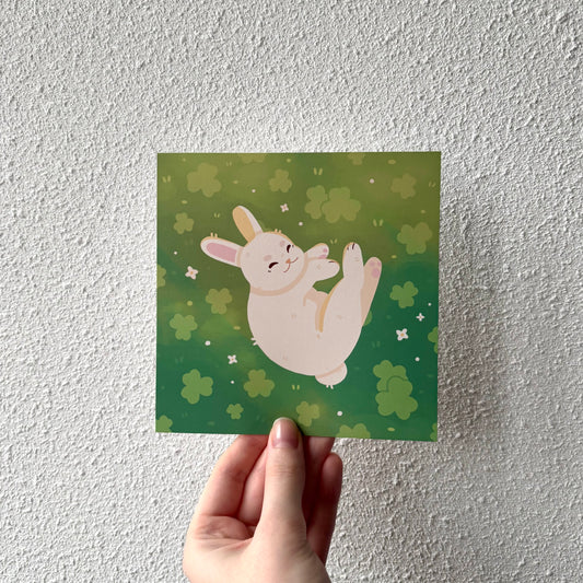 Clover Bunny Print