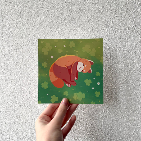 Clover Red Panda Print