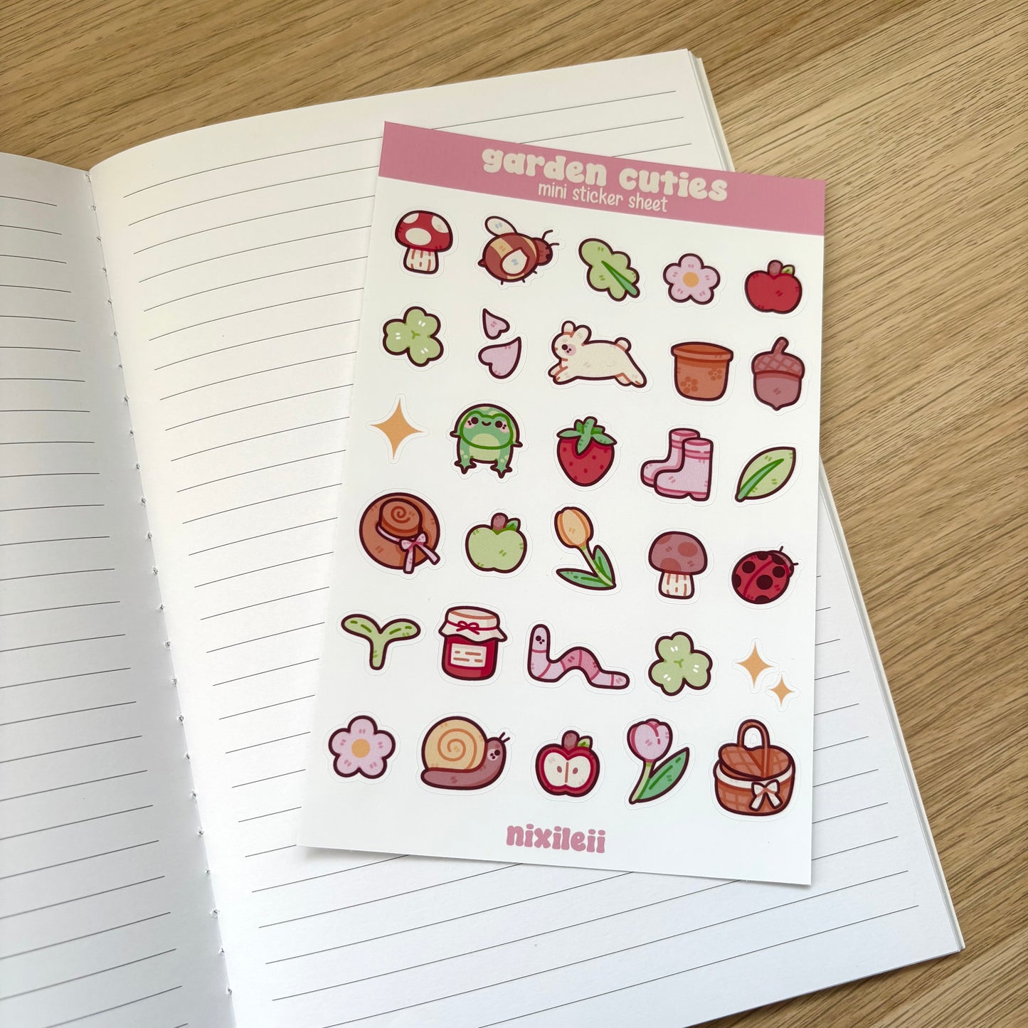 Garden Cuties Mini Sticker Sheet