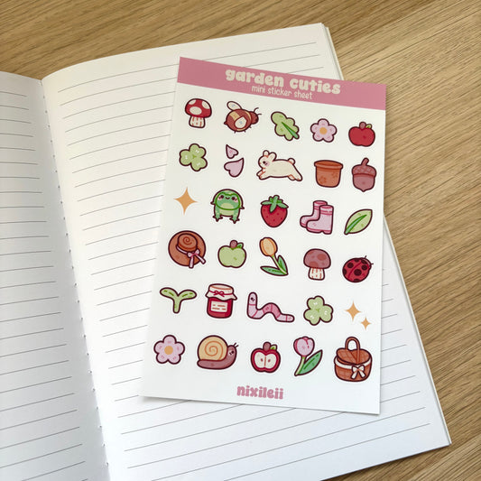 Garden Cuties Mini Sticker Sheet