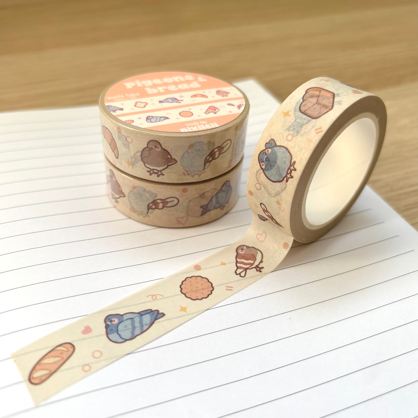 Pigeons & Bread Washi Tape