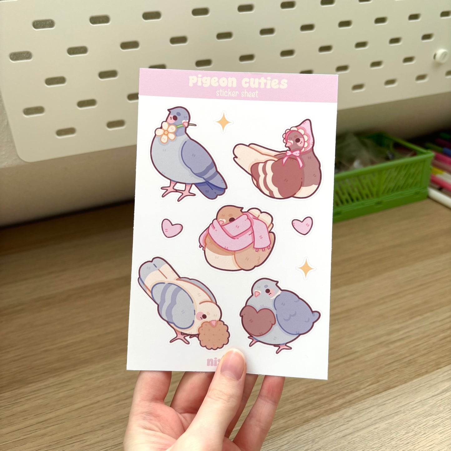 Pigeon Cuties Sticker Sheet