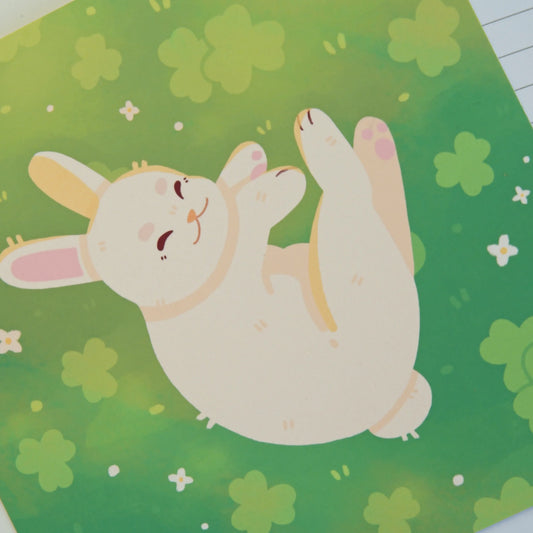 Clover Bunny Print