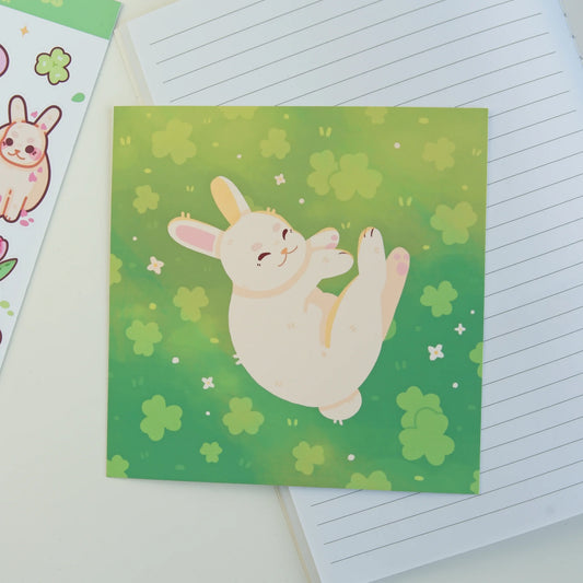 Clover Bunny Print