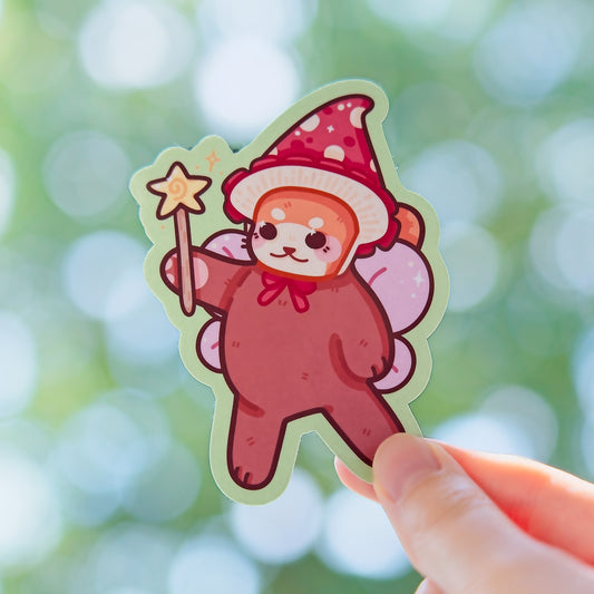 Fairy Red Panda Sticker Nixileii