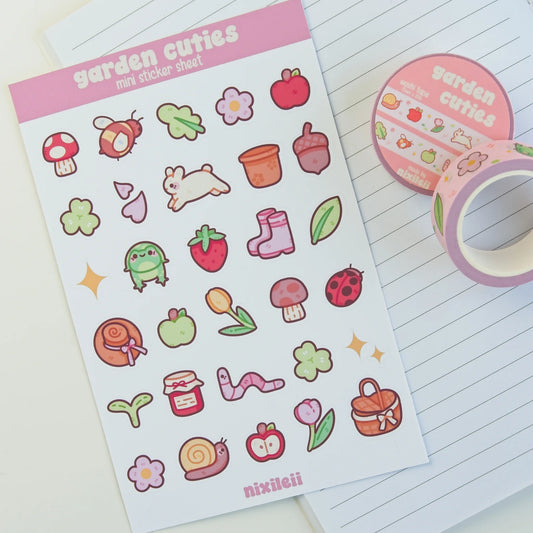 Garden Cuties Mini Sticker Sheet