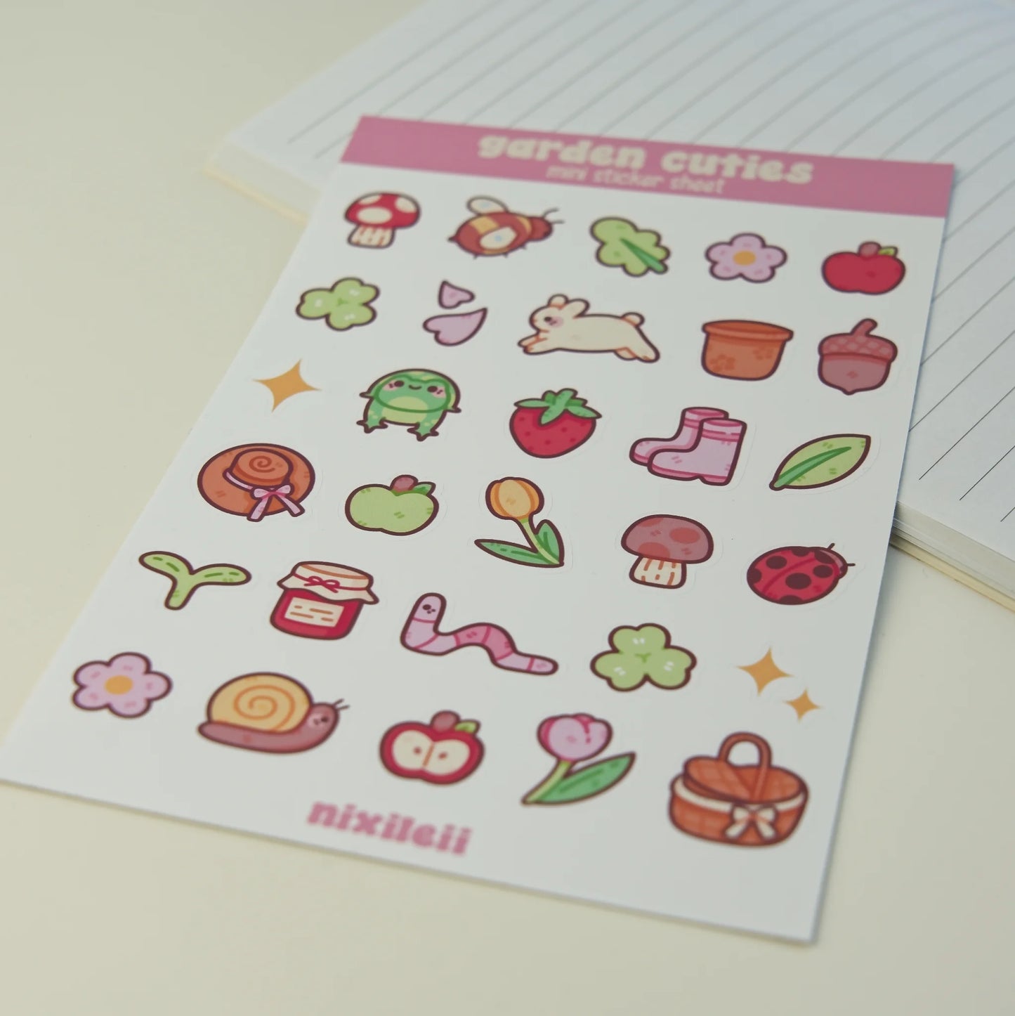 Garden Cuties Mini Sticker Sheet