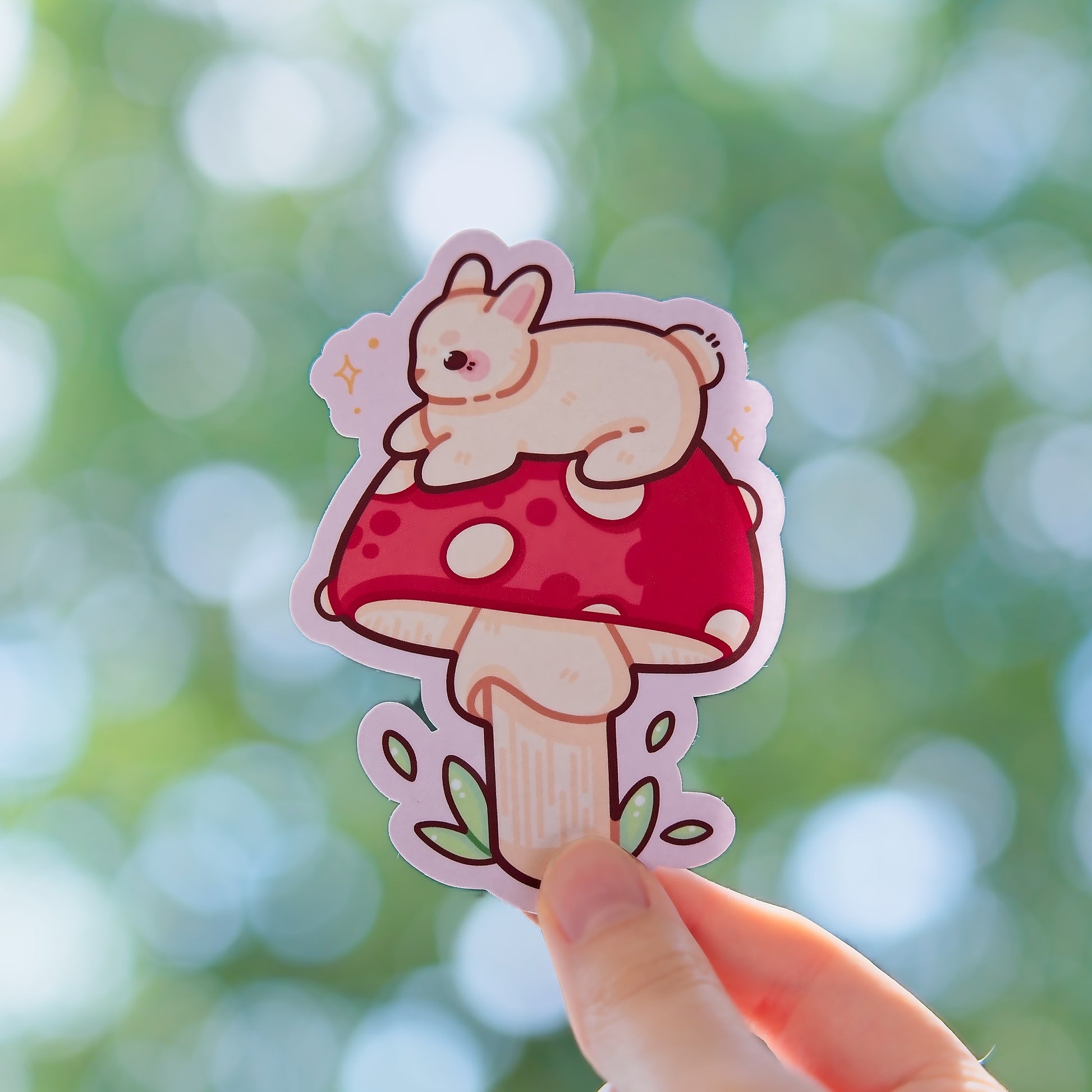 Mushroom Bunny Sticker Nixileii