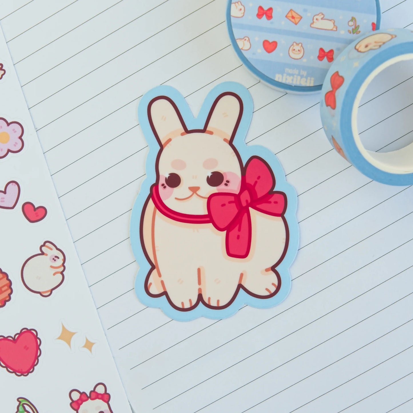Red Bow Bunny