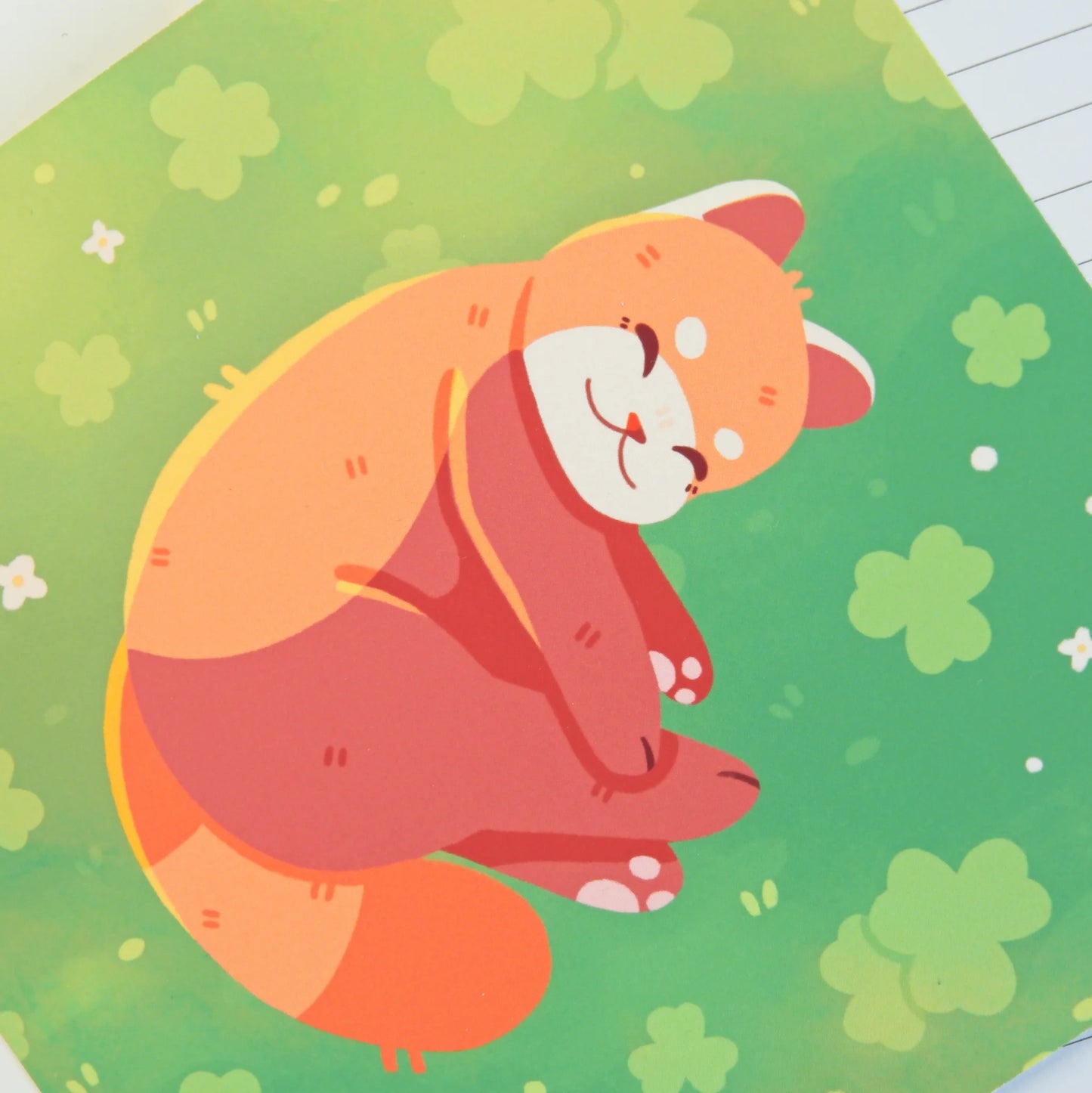 Clover Red Panda Print