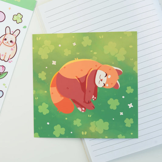 Clover Red Panda Print
